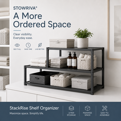 STOWRIVA® StackRIse Shelf Organizer