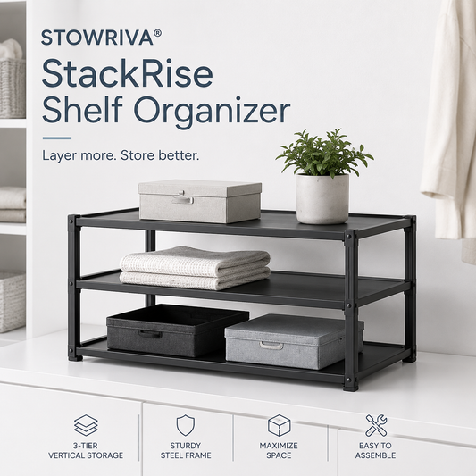 STOWRIVA® StackRIse Shelf Organizer