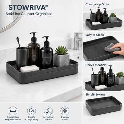 STOWRIVA® BathLine Counter Organizer