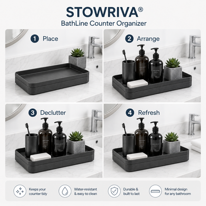STOWRIVA® BathLine Counter Organizer