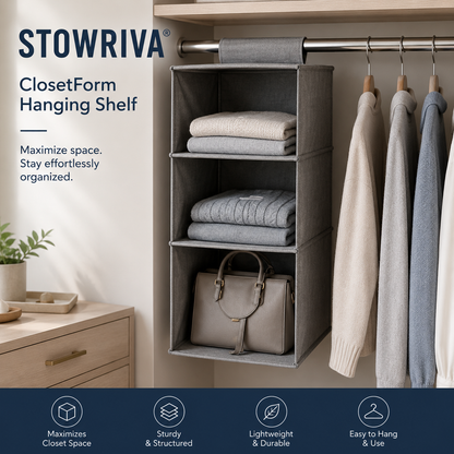STOWRIVA® ClosetForm Hanging Shelf