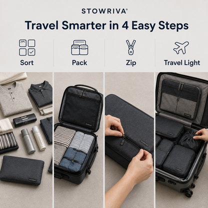 STOWRIVA® NestPack Travel Organizer Set
