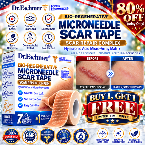 🦄⚕️𝐎𝐟𝐟𝐢𝐜𝐢𝐚𝐥 𝐒𝐭𝐨𝐫𝐞丨Dr.Fachmer® 🩹 Bio-Regenerative Microneedle Scar Tape——Remove all kinds of skin scars