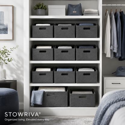 STOWRIVA® FlexFold Storage Bin Set