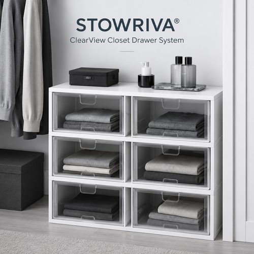 STOWRIVA® ClearView Closet Drawer System