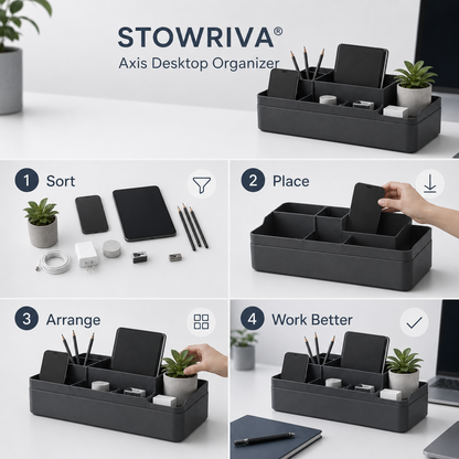 STOWRIVA® Axis Desktop Organizer