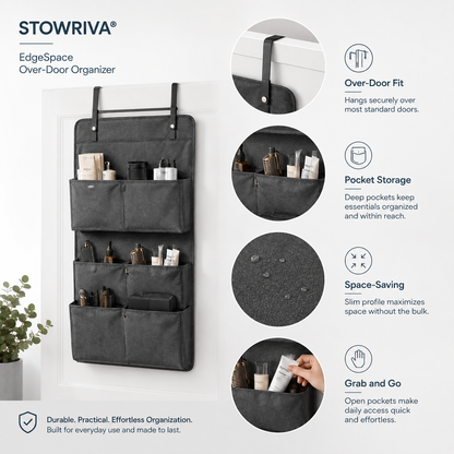 STOWRIVA® EdgeSpace Over-Door Organizer
