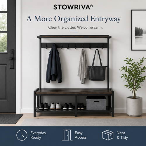STOWRIVA® RailForm Entryway Organizer